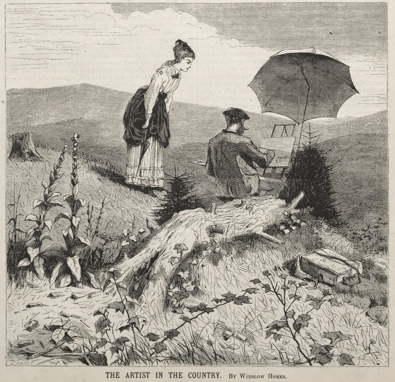 The Artist in the Country by Winslow Homer