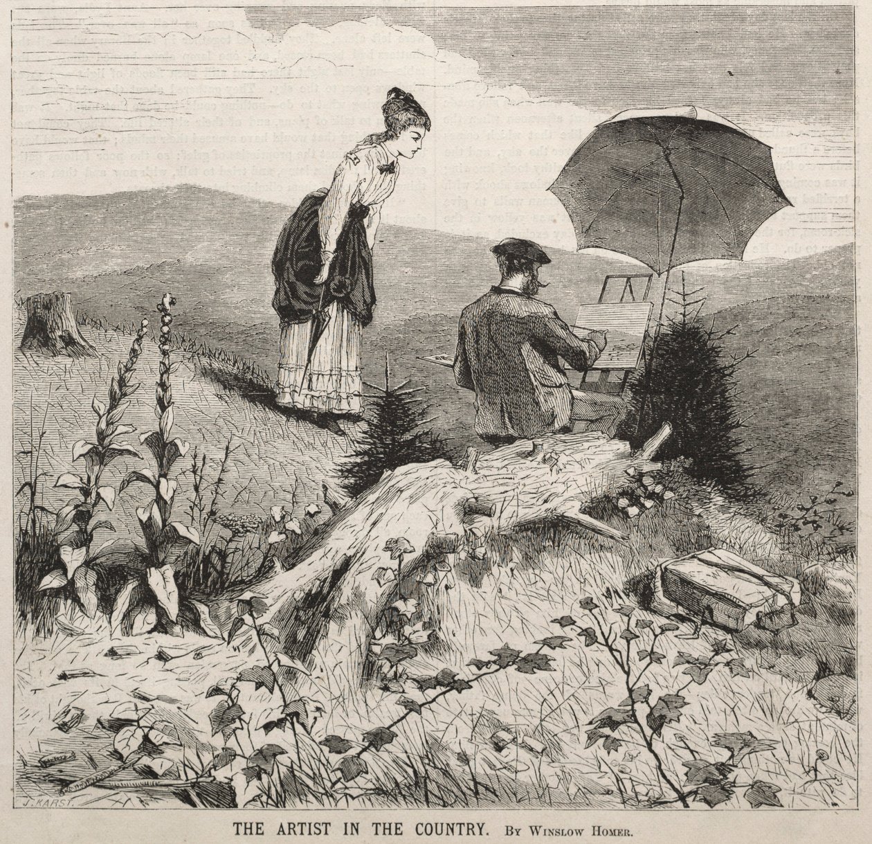The Artist in the Country by Winslow Homer