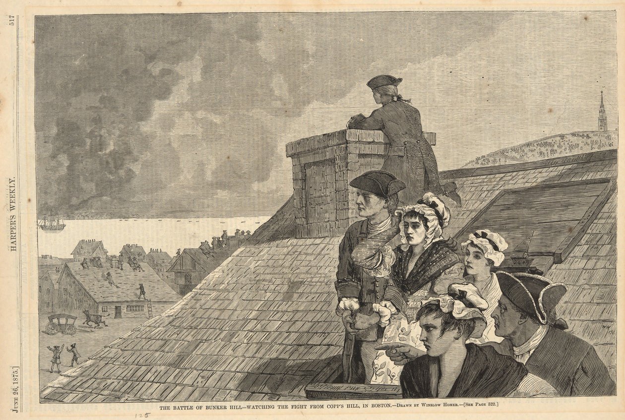 The Battle of Bunker Hill - Watching the Flight from Copp