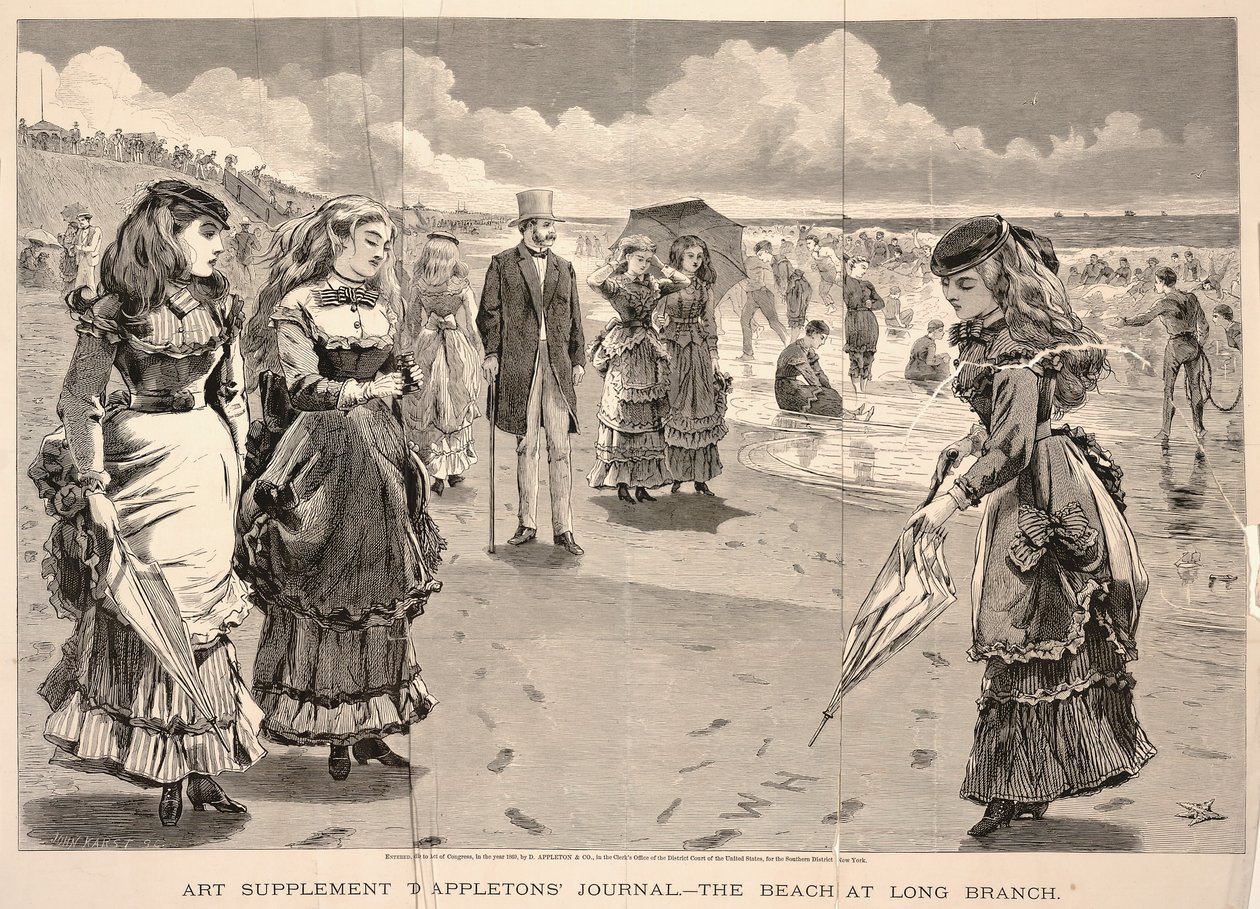 The Beach at Long Branch by Winslow Homer