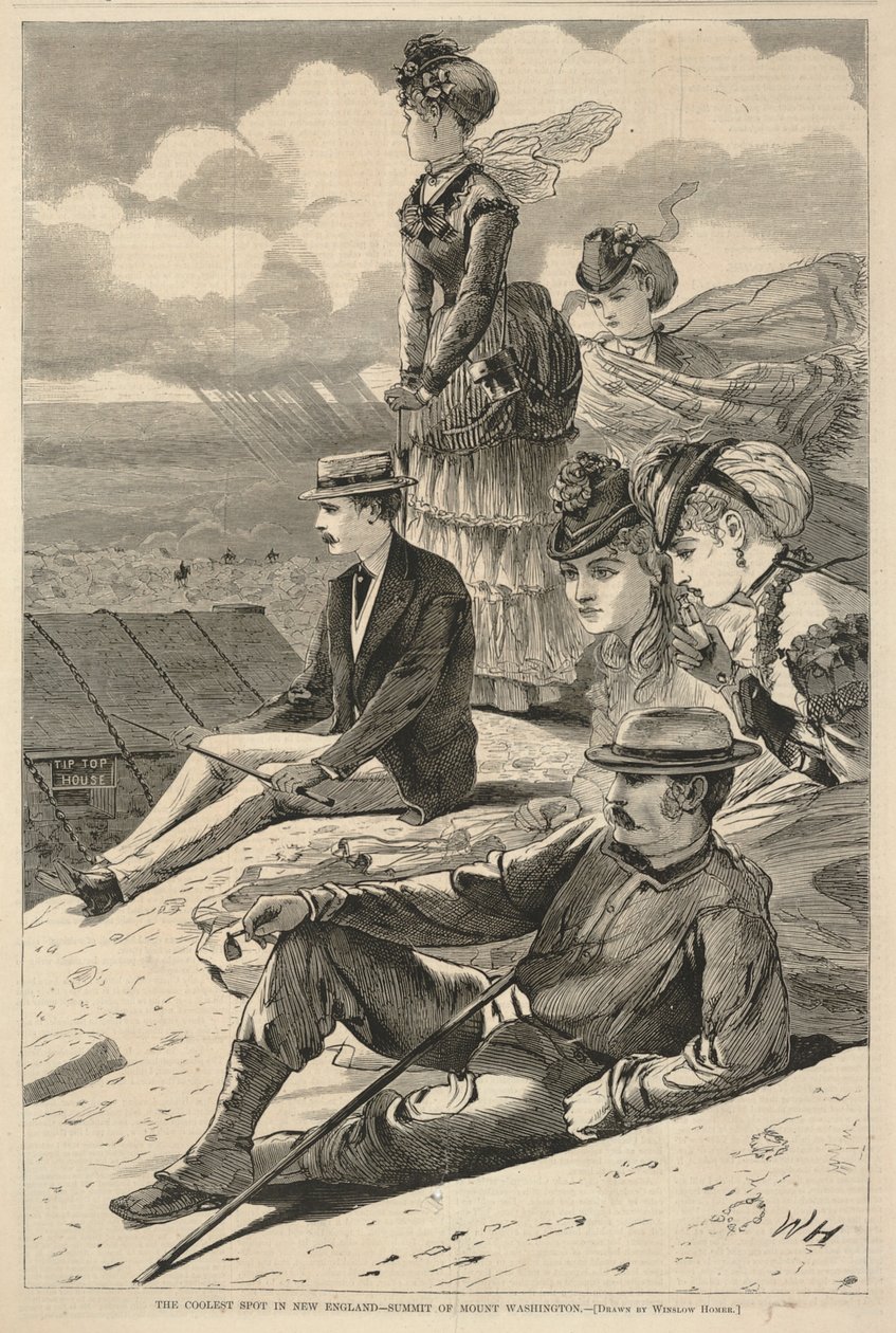 The Coolest Spot in New England - Summit of Mount Washington by Winslow Homer