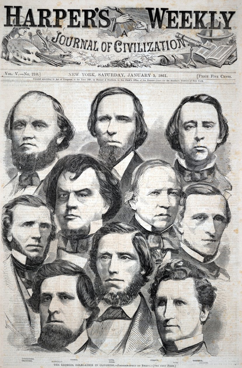 The Georgia Delegation in Congress - Photographed by Brady, from Harper