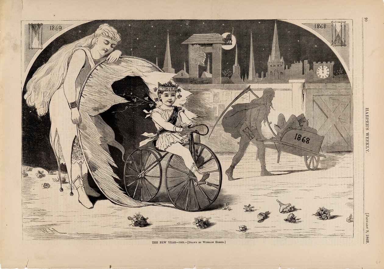 The New Year--1869, from Harper