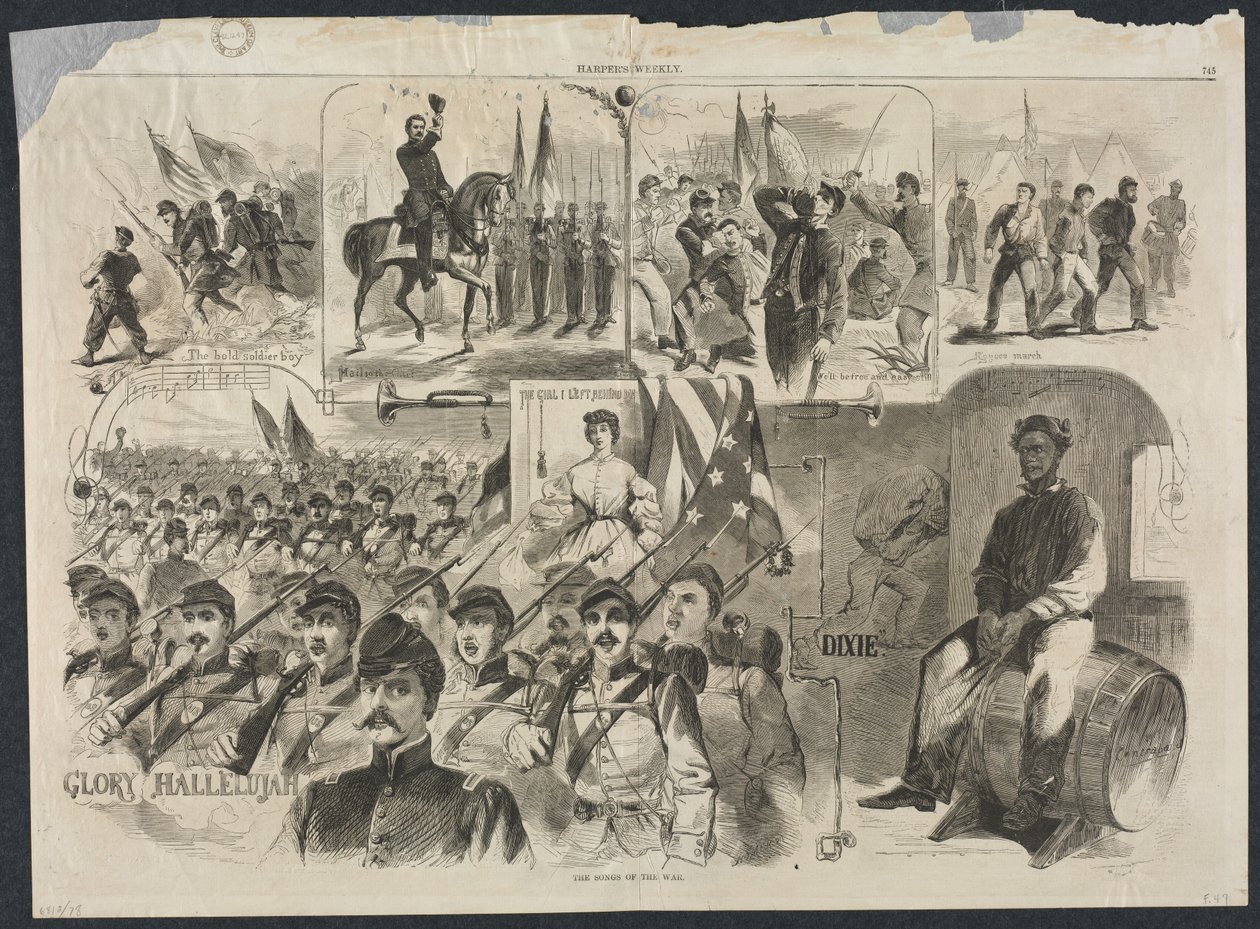 The Songs of the War, 1861 by Winslow Homer