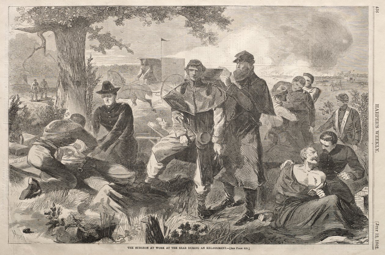 The Surgeon at Work at the Rear during an Engagement, 1862 by Winslow Homer