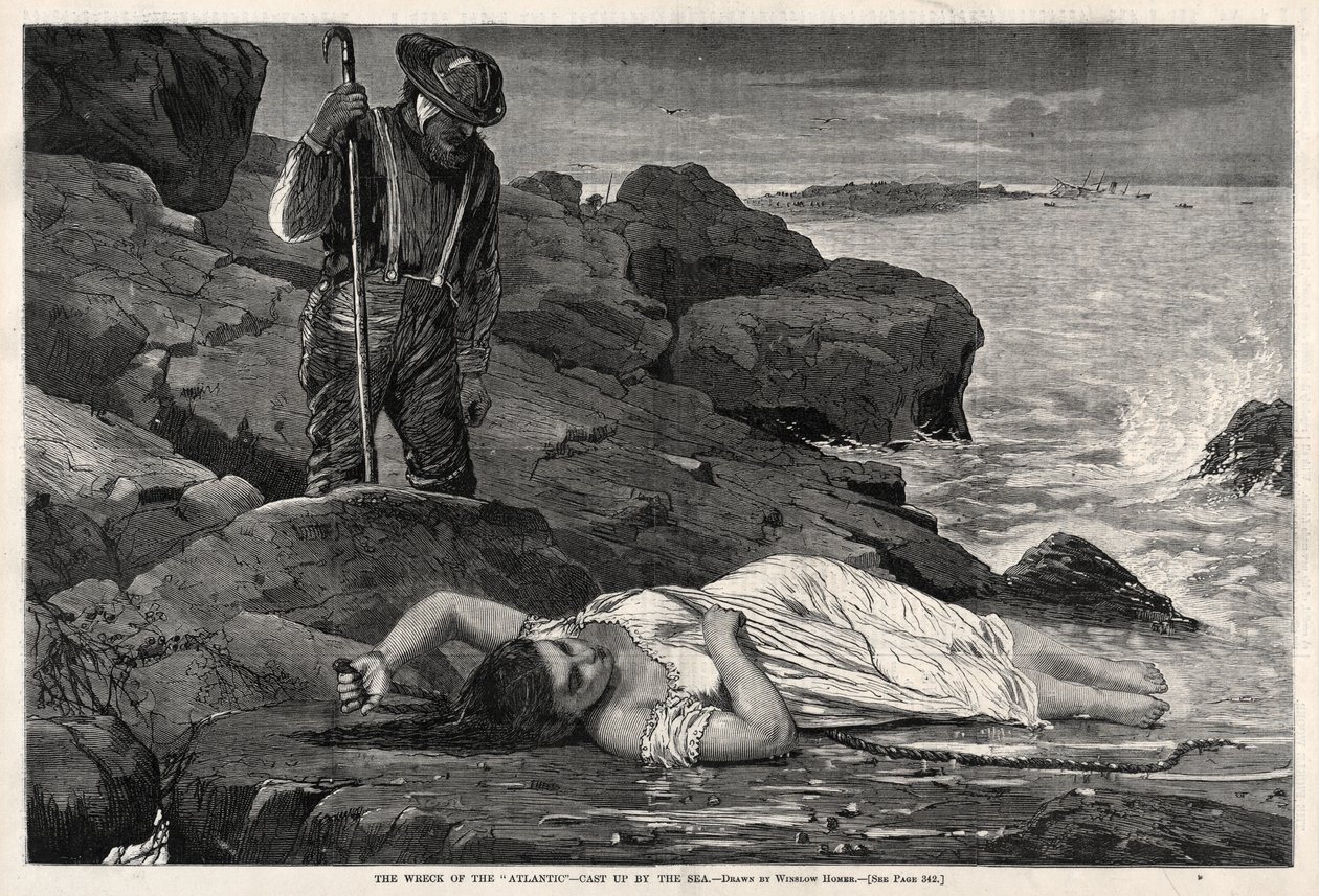 The Wreck of the "Atlantic" - Cast Up by the Sea by Winslow Homer