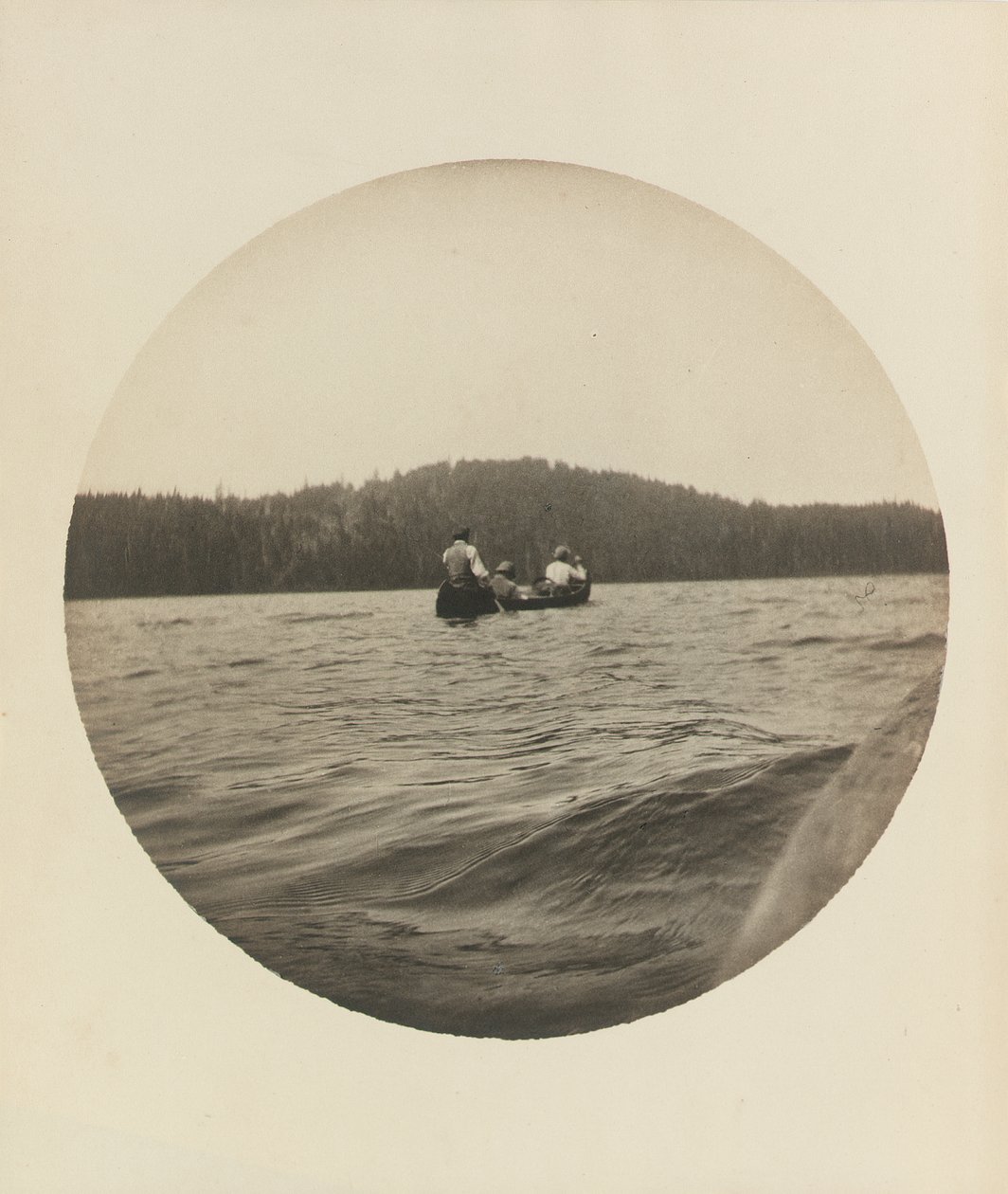 Three canoeists, Lake St. John, Province of Quebec, c.1895, c.1904 by Winslow Homer