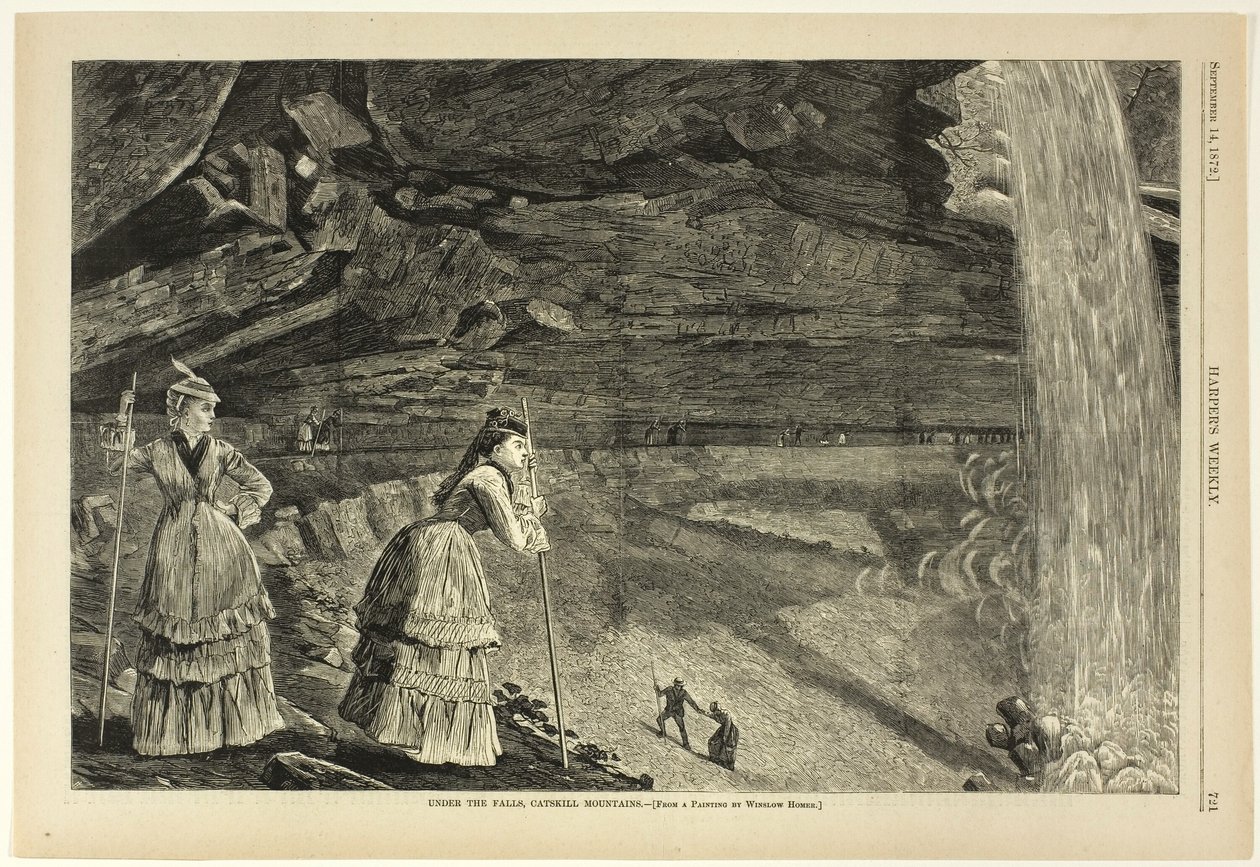Under the Falls, Catskill Mountains by Winslow Homer