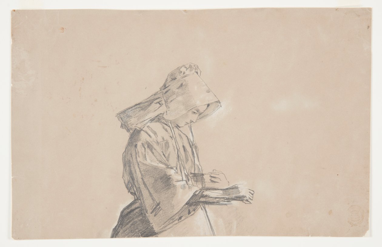 Woman in a Sunbonnet by Winslow Homer