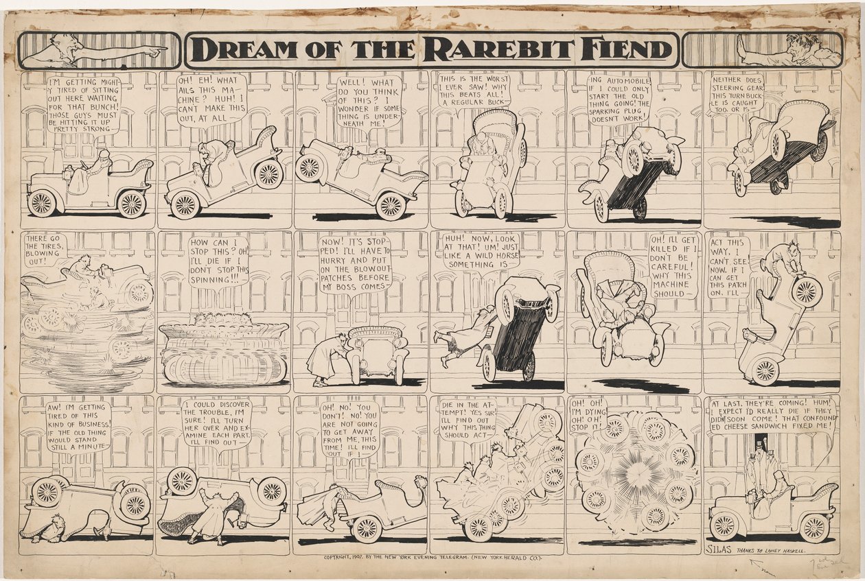 Dream of the Rarebit Fiend: Bucking Automobile by Winsor McCay