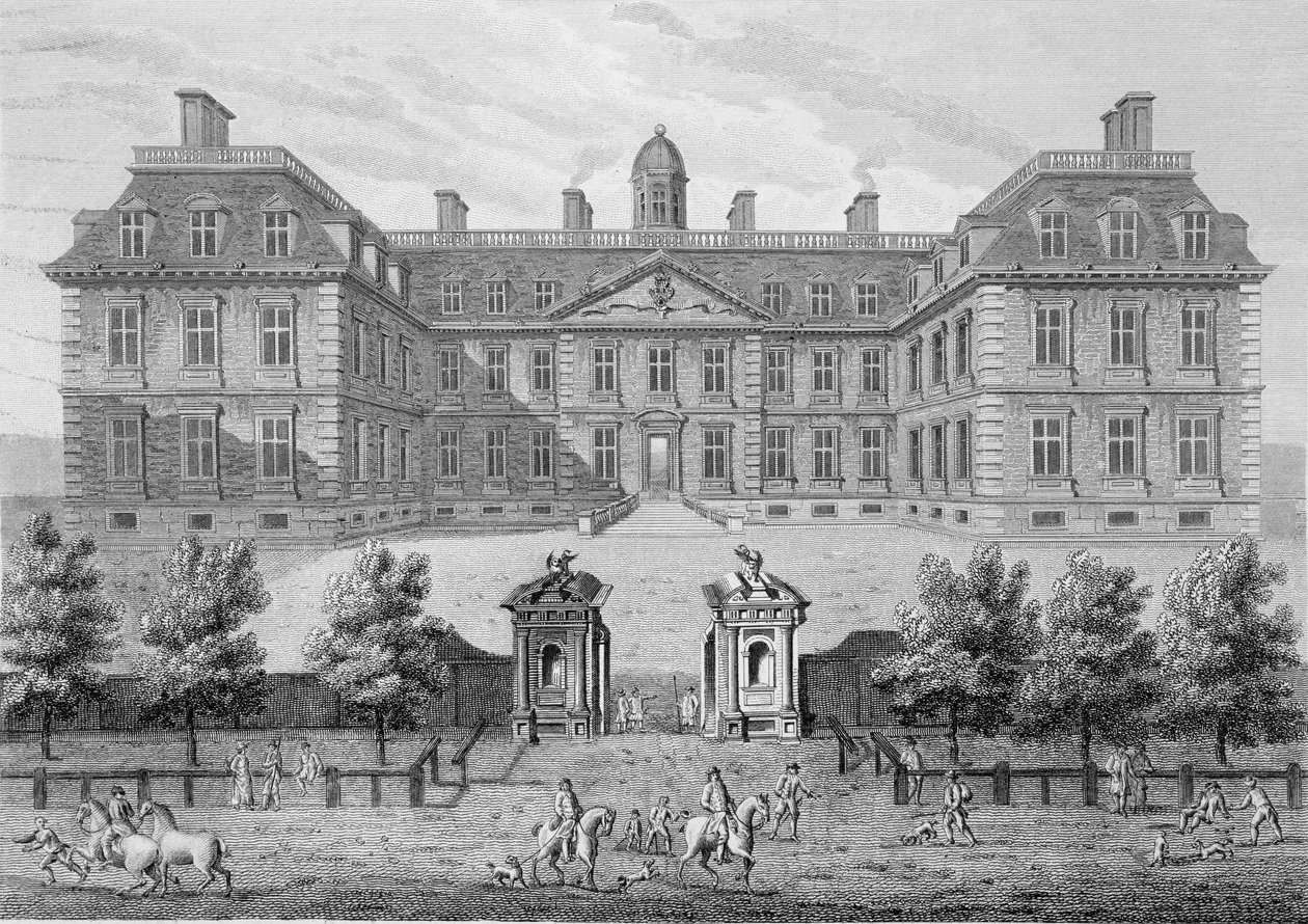 Albemarle House, formerly Clarendon House, London, published 1809 by Wise