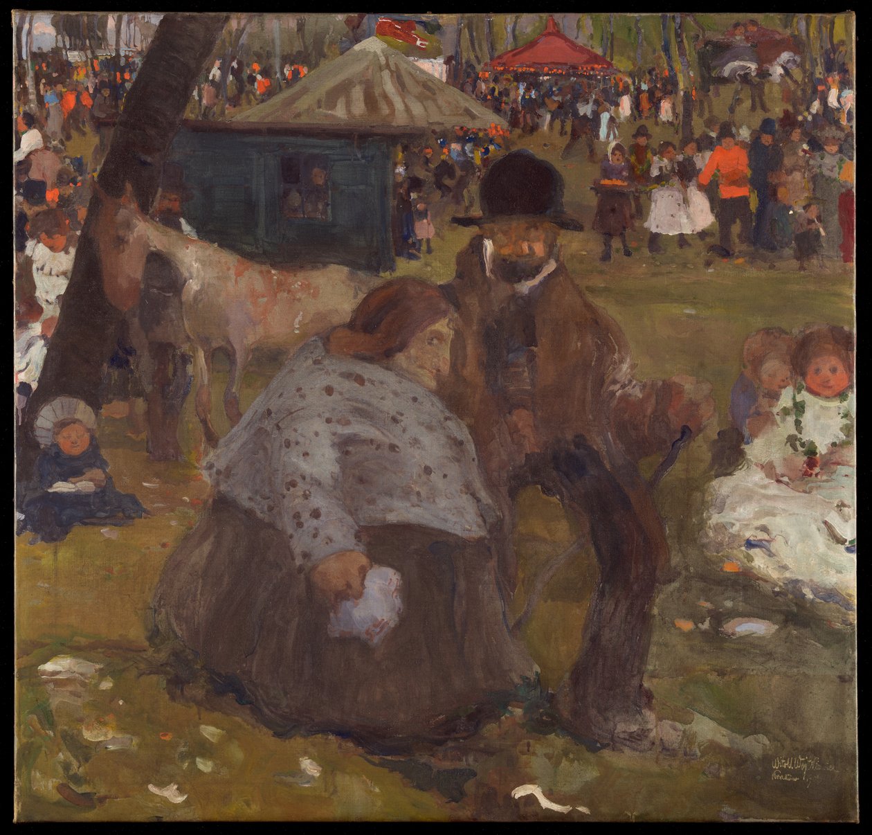 Pentecost Holiday Fair Near Cracow by Witold Wojtkiewicz
