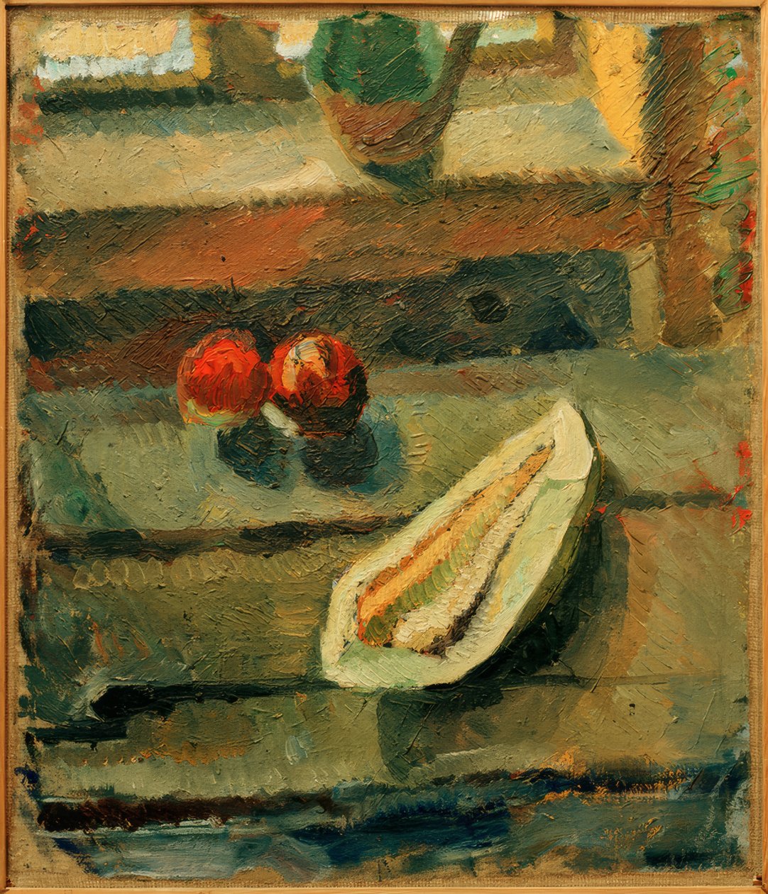Still Life with Melon and Apples by Wladimir F. Tatlin