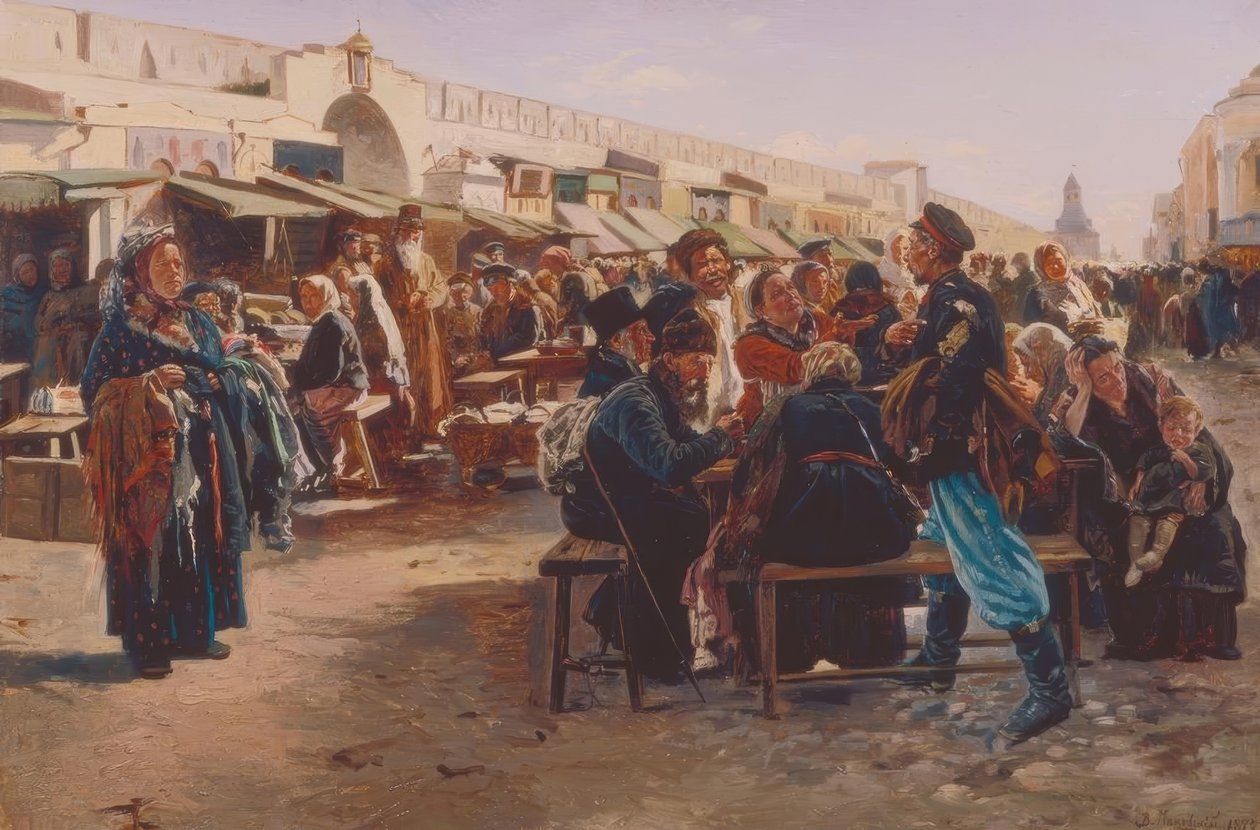 At Noon by Wladimir Jegorowitsch Makowski