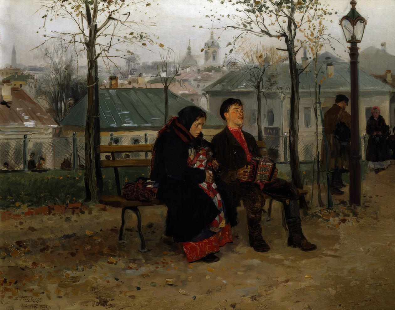 On the Boulevard by Wladimir Jegorowitsch Makowski