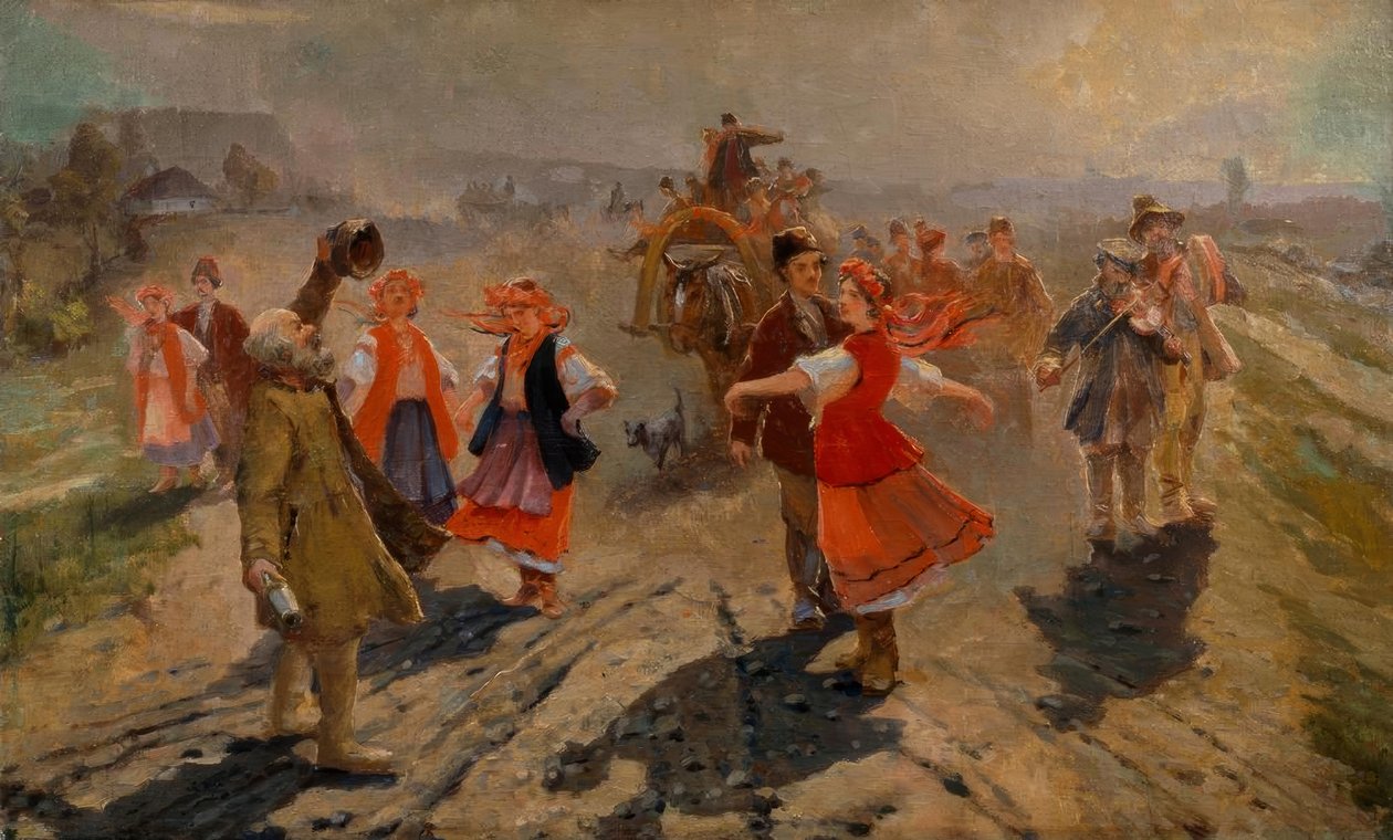 Bridal Procession Near Orel by Wladimir Jegorowitsch Makowski