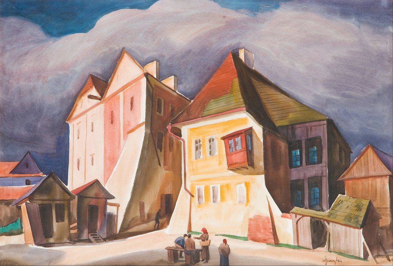 View of Kazimierz on the Vistula by Wladyslaw Skoczylas