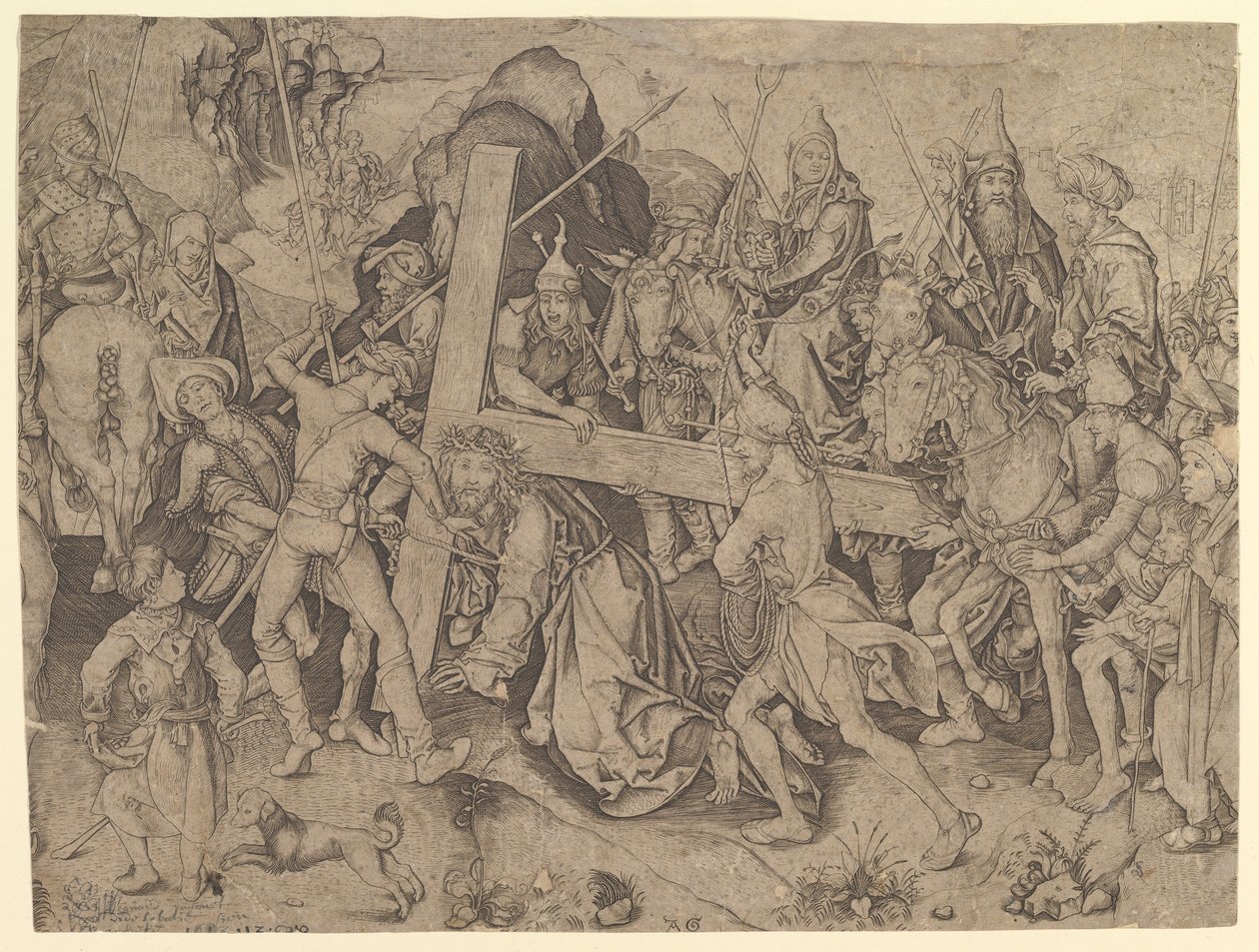 Christ Carrying the Cross, 15th century by Wolf Huber