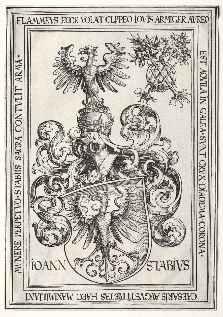 Coat of Arms of Johann Stabius by Wolf Traut