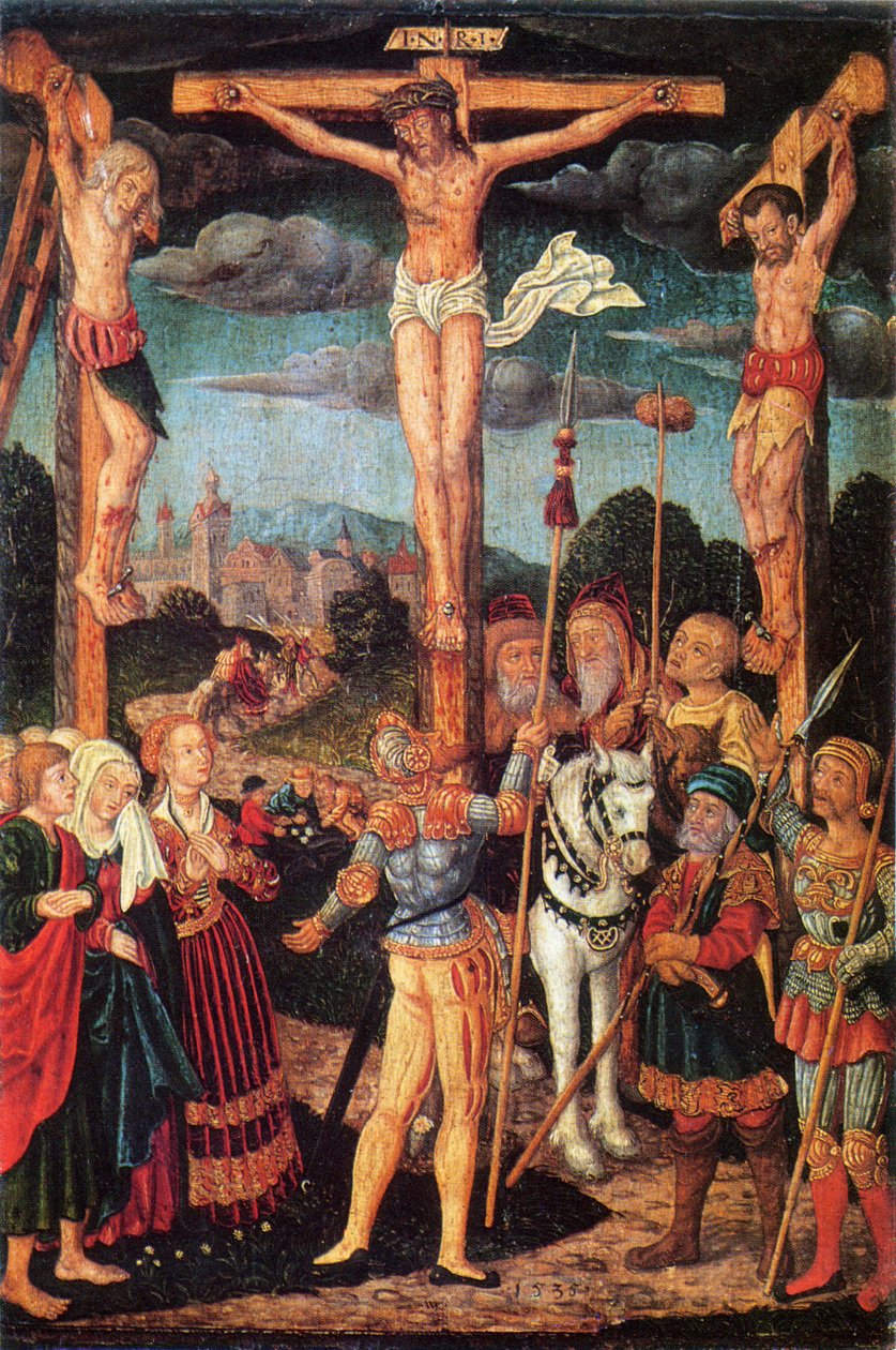 Crucifixion by Wolfgang Krodel der Ältere