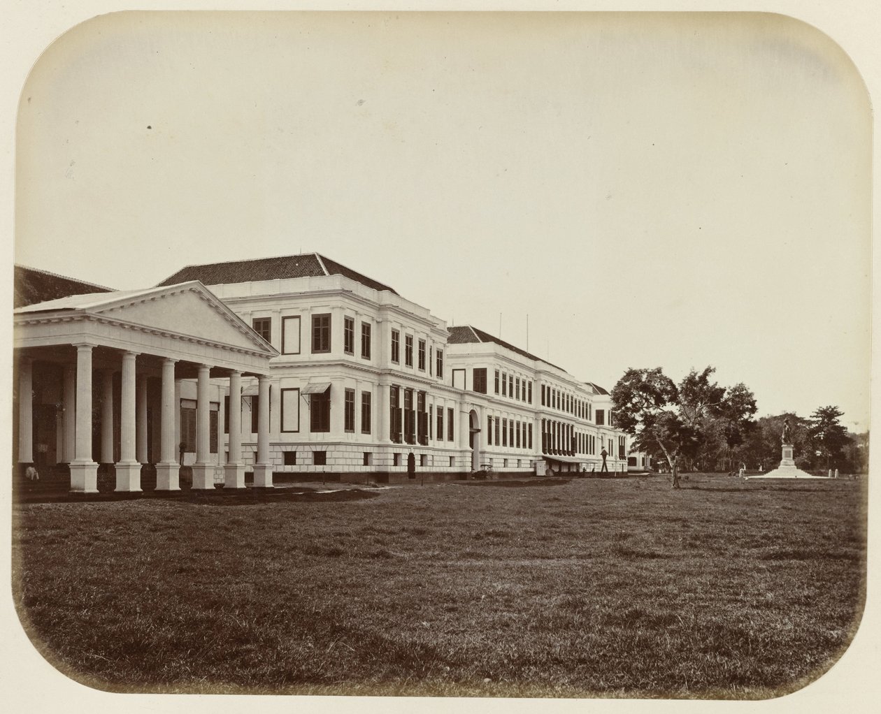 Palace of Daendels on the Waterlooplein in Batavia by Woodbury and Page