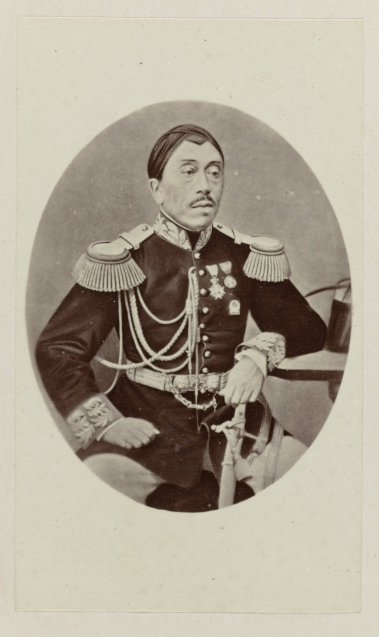 Portrait of Mangkoe Negoro IV by Woodbury and Page