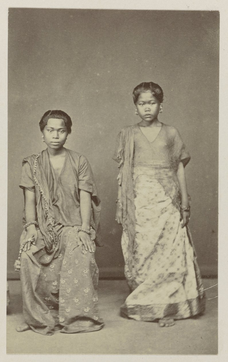 Two Javanese Girls by Woodbury and Page