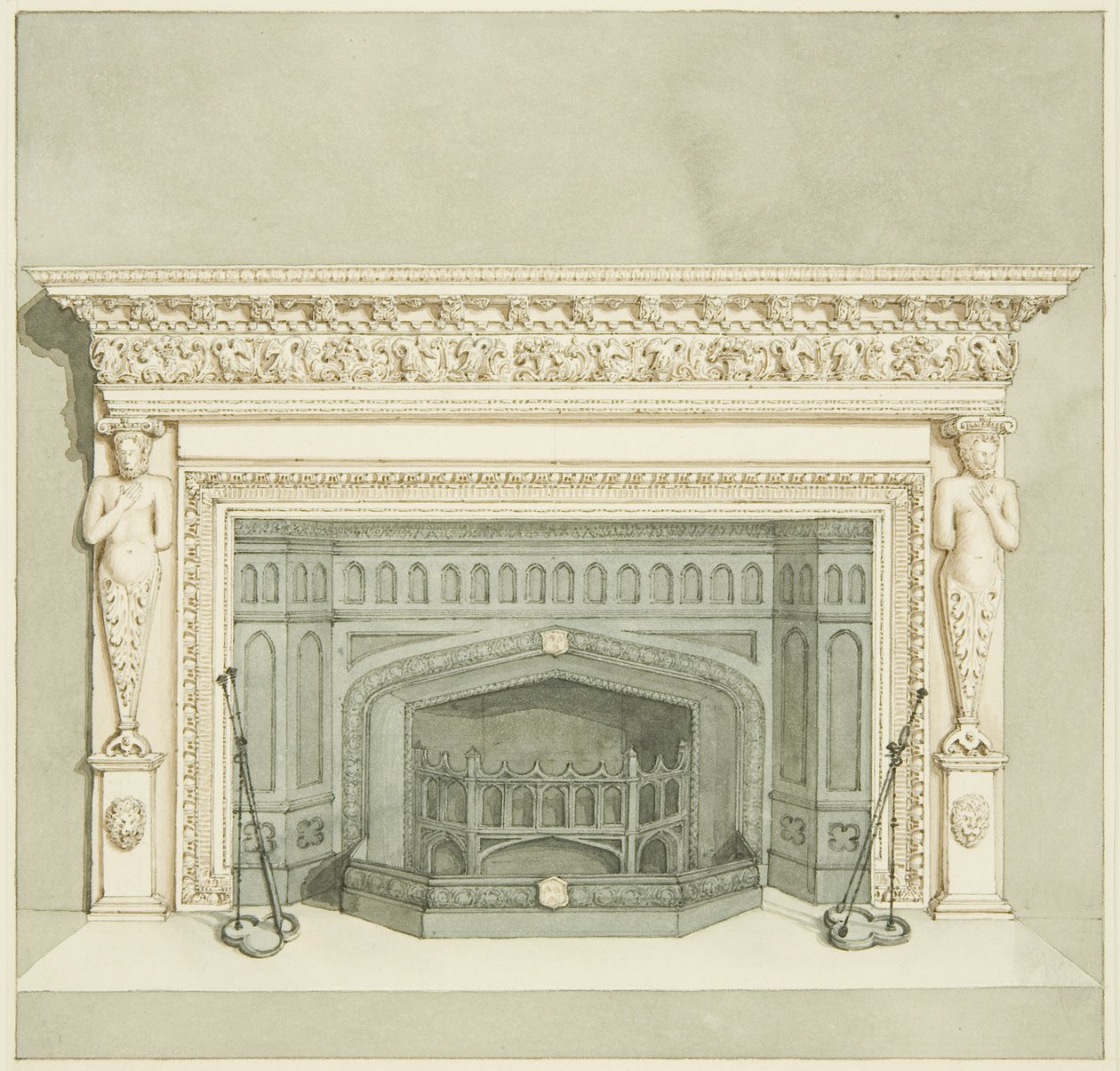 Chimneypiece formerly in Creswick