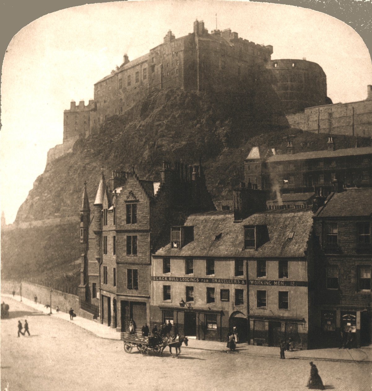 Edinburgh Castle from Grasmarket, Scotland by Works and Sun Sculpture Studios