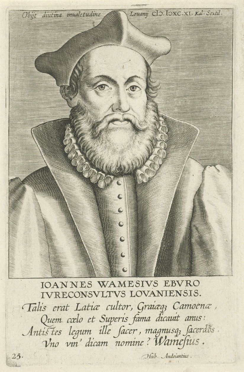 Portrait of Johannes Wamesius by Workshop of Philip Galle