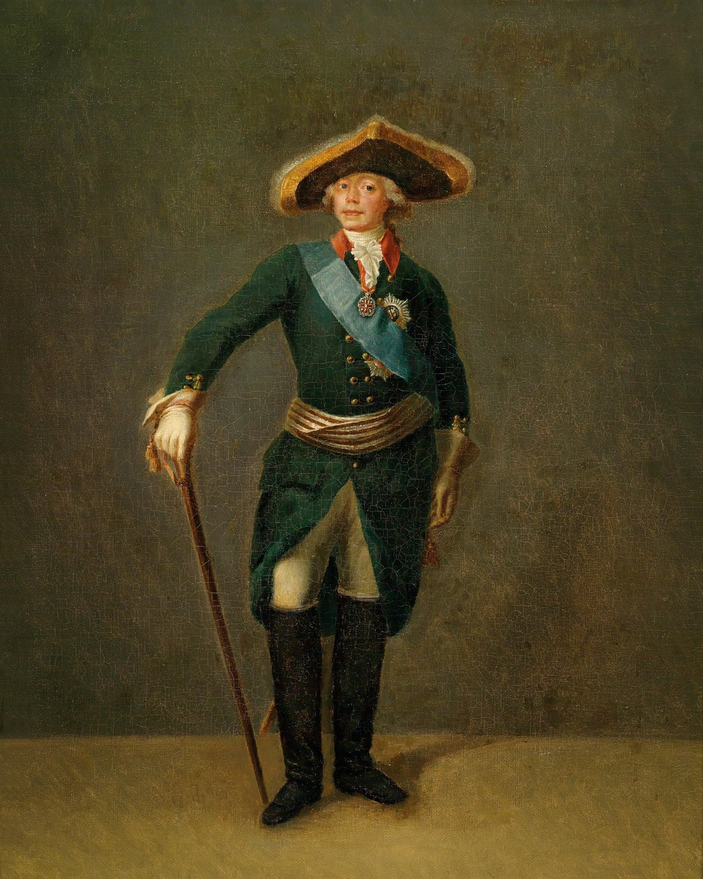 Portrait of Paul I by Stepan Semenovich Shchukin
