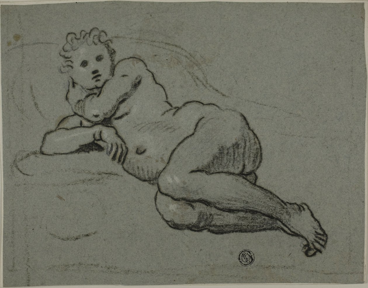 Reclining Nude by Workshop of Domenico Tintoretto