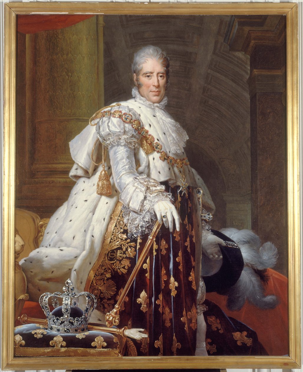 Portrait of Charles X (1757-1836), King of France, in Coronation Robes by Workshop of François Gérard