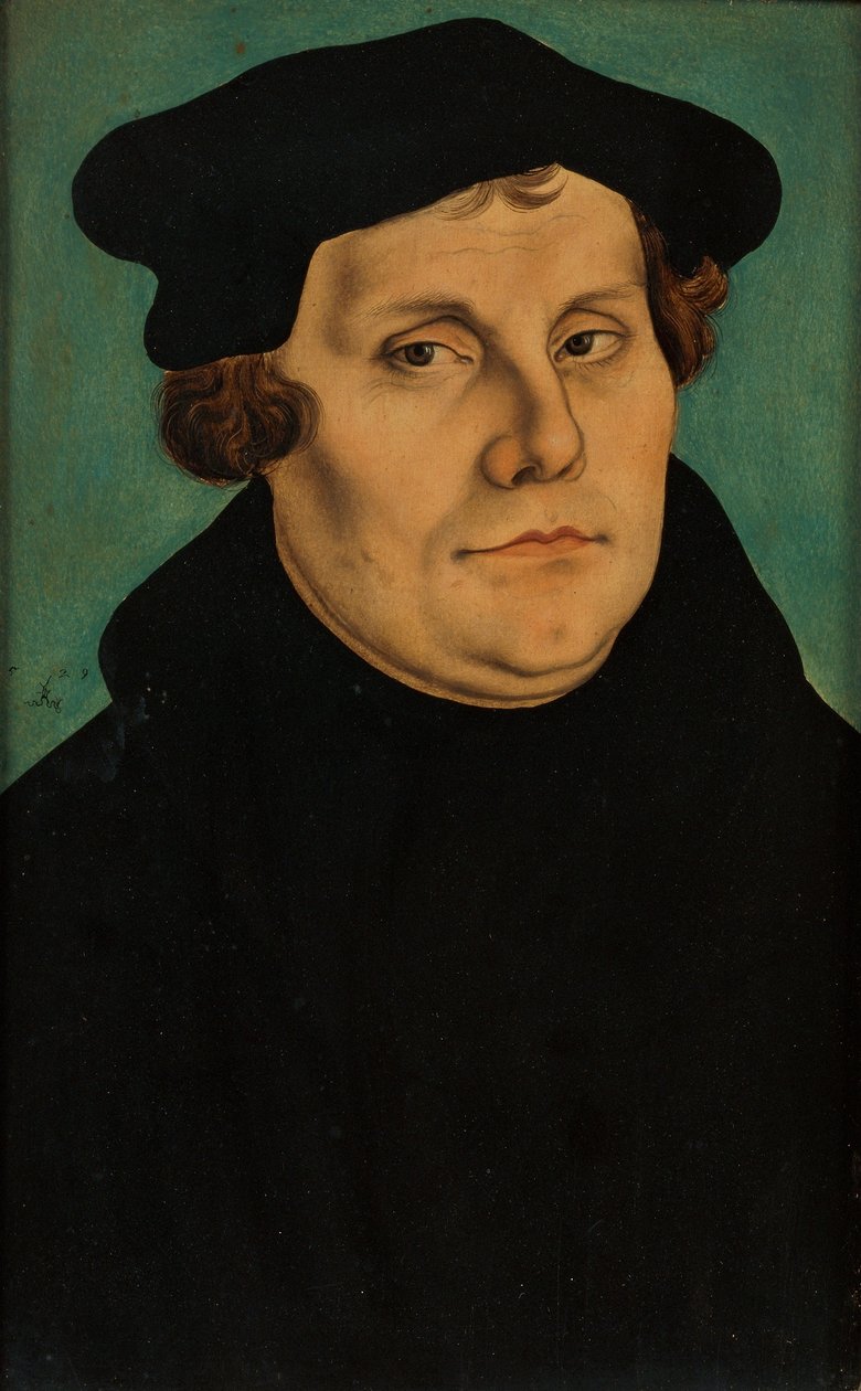 Diptych with the Portraits of Luther and His Wife by workshop of Lucas Cranach the Elder