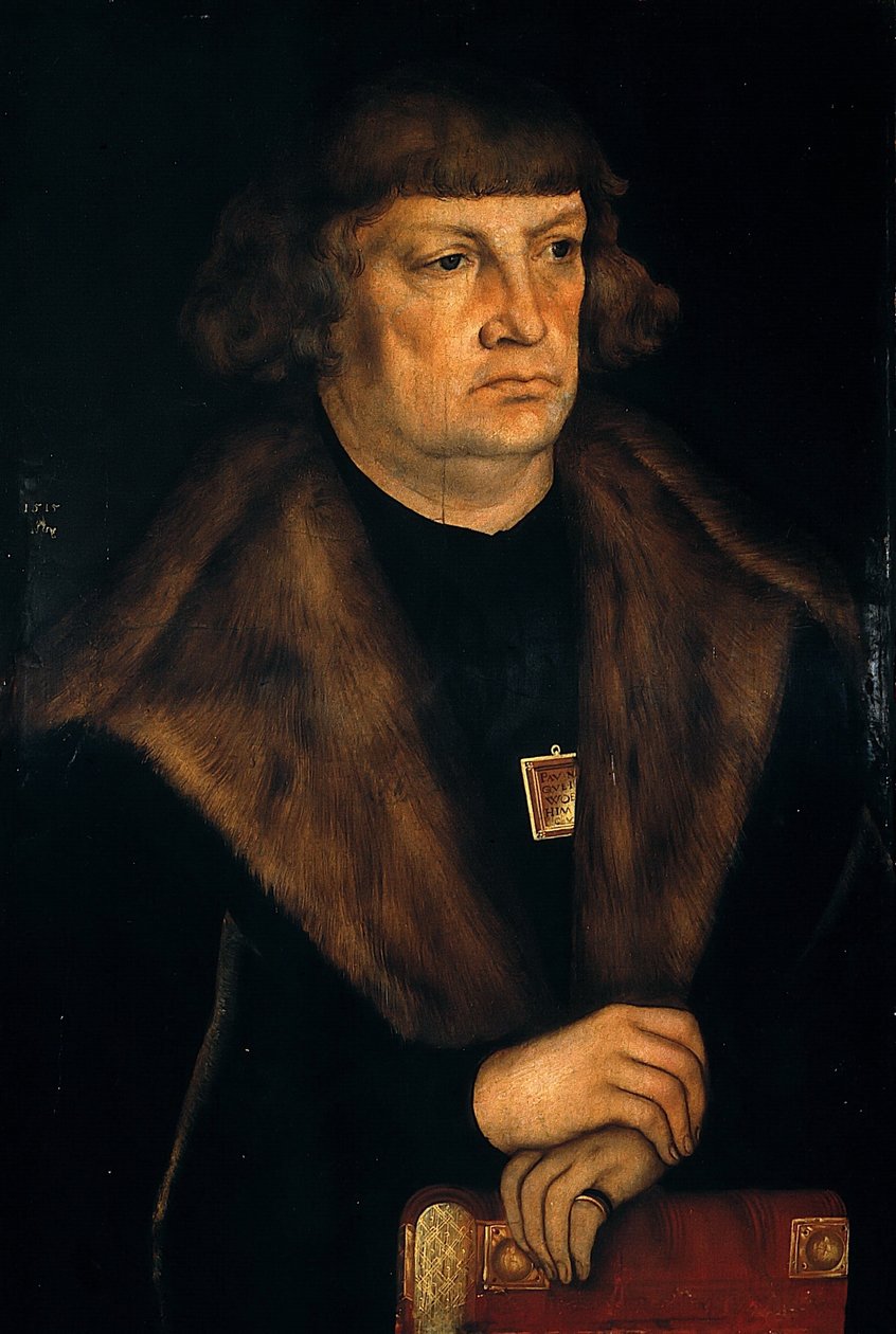 Portrait of a Mayor of Weißenfels by workshop of Lucas Cranach the Elder