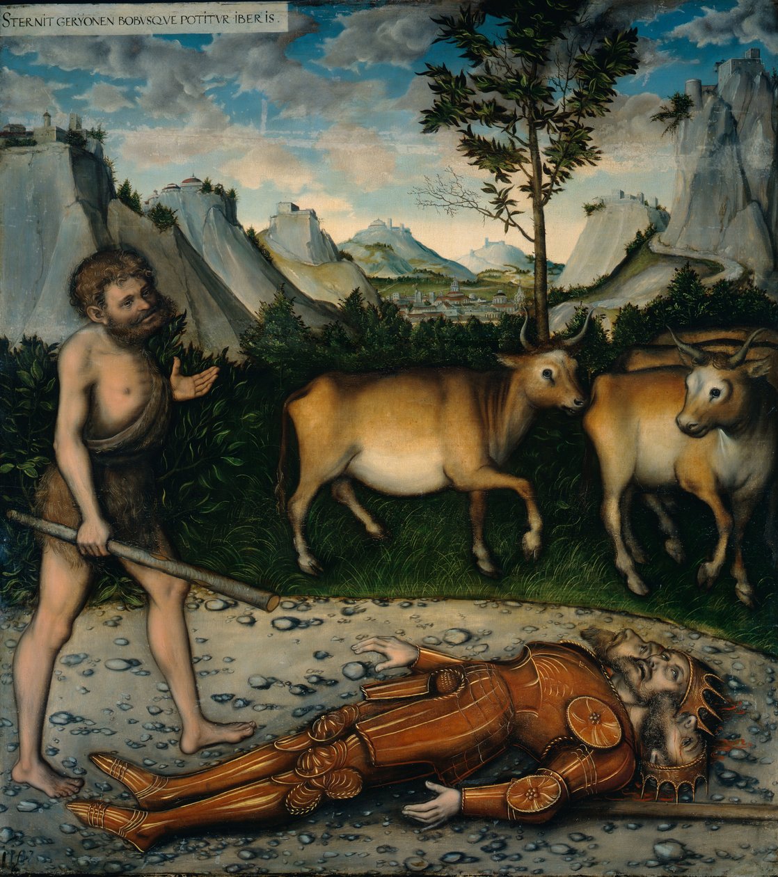 Hercules and the Cattle of Geryones by workshop of Lucas Cranach the Elder