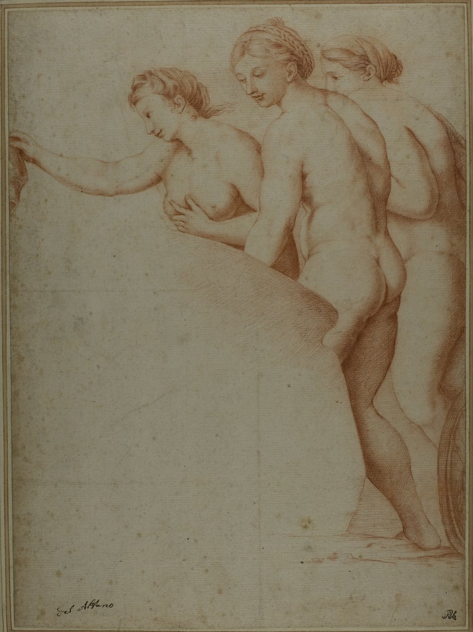 Three Nude Women by Workshop of Raphael