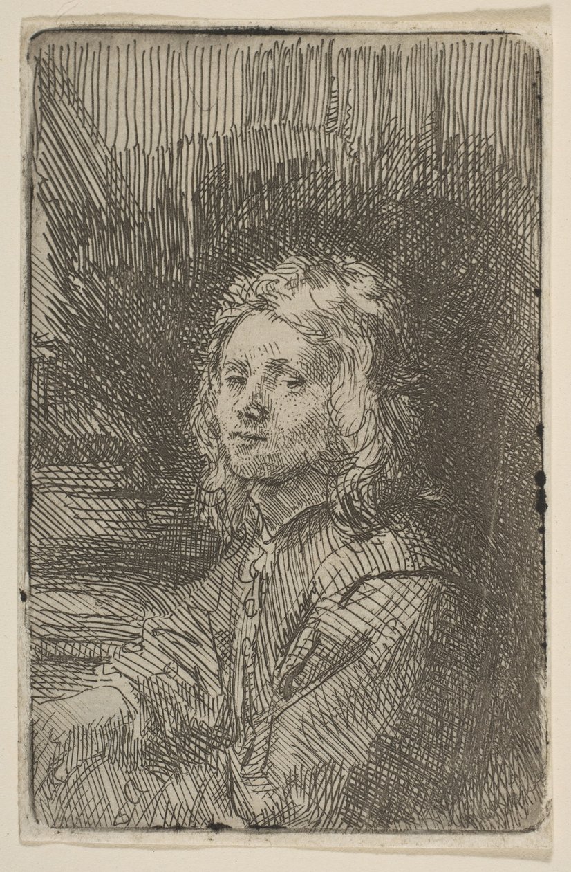 Young Man, Half-Length, 1620-69 by Workshop of Rembrandt