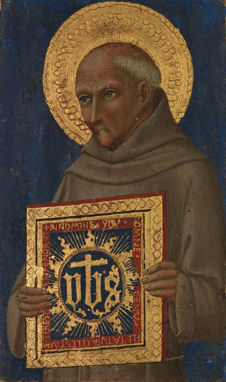 Saint Bernardino, ca. 1460-70 by Workshop of Sano di Pietro