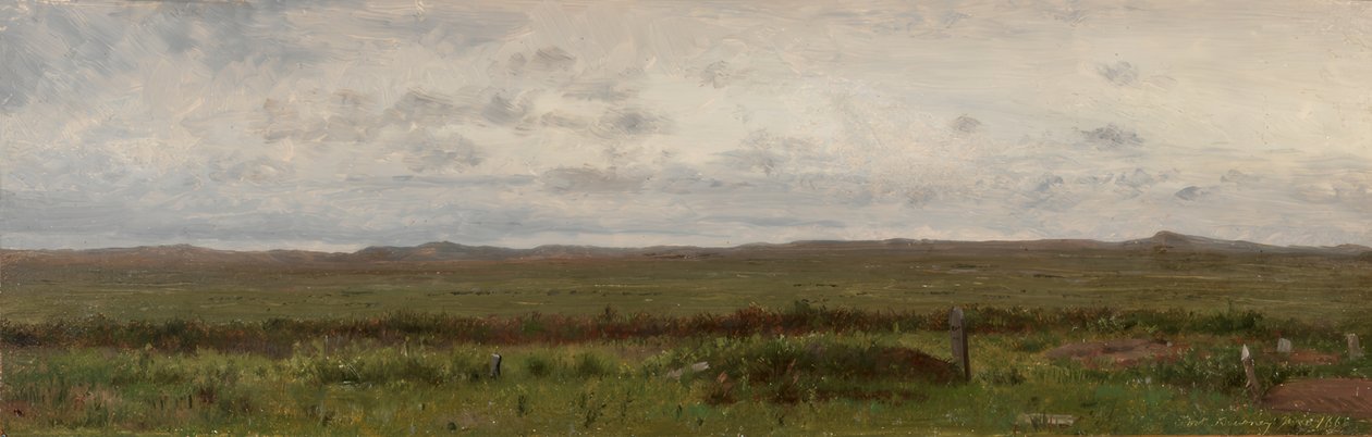 Graves of Travelers, Fort Kearny, Nebraska by Worthington Whittredge