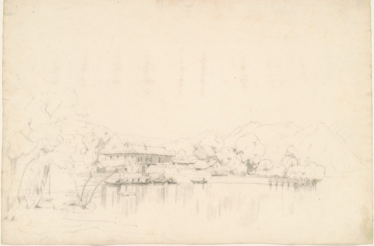 Lake Houses by Worthington Whittredge