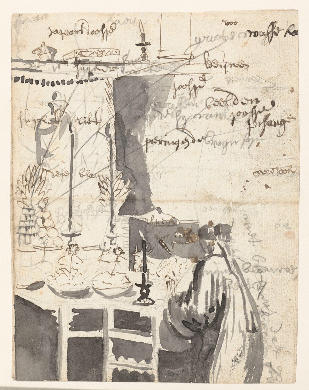 Chinese Man Making an Offering by Wouter Schouten