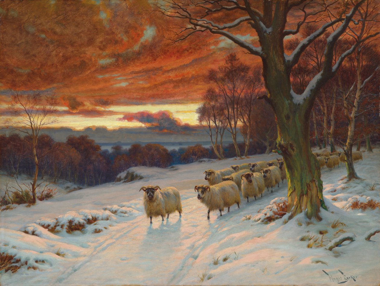 A Winter Evening by Wright Barker