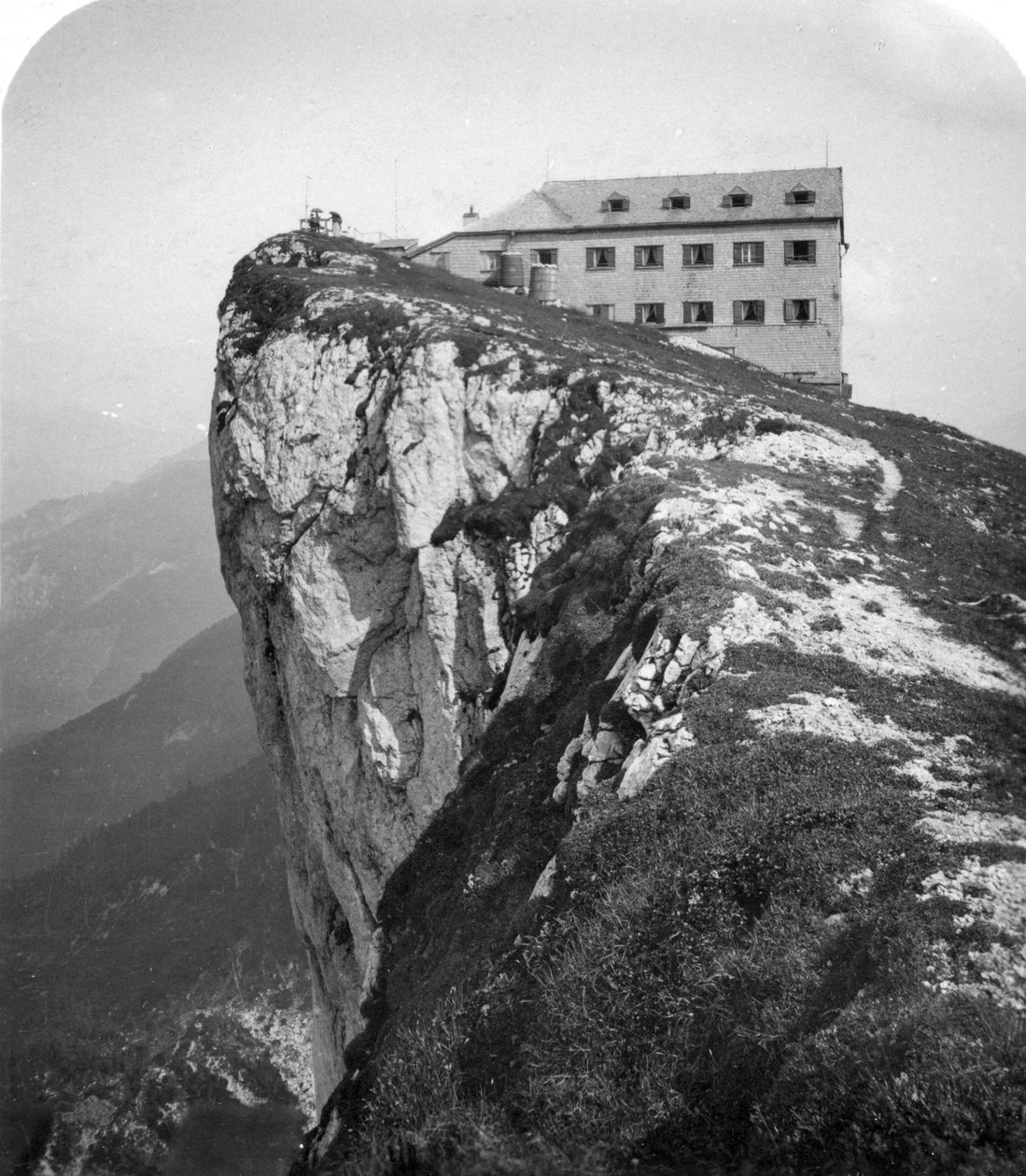 Hotel on the Top of Mount Schafberg, Salzkammergut, Austria by Wurthle and Sons