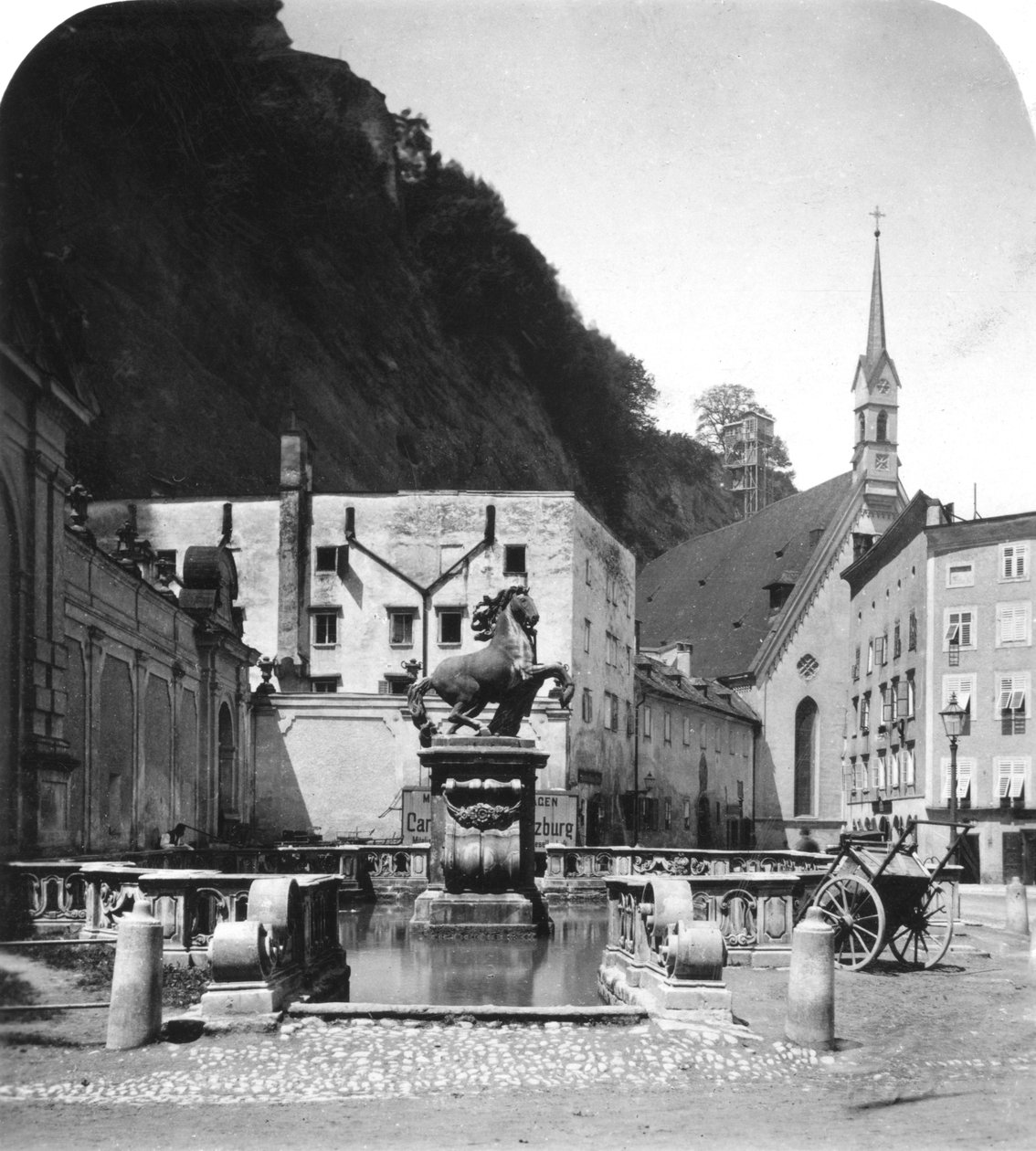 The Pferdeschwemme Horse Well, Salzburg, Austria by Wurthle and Sons