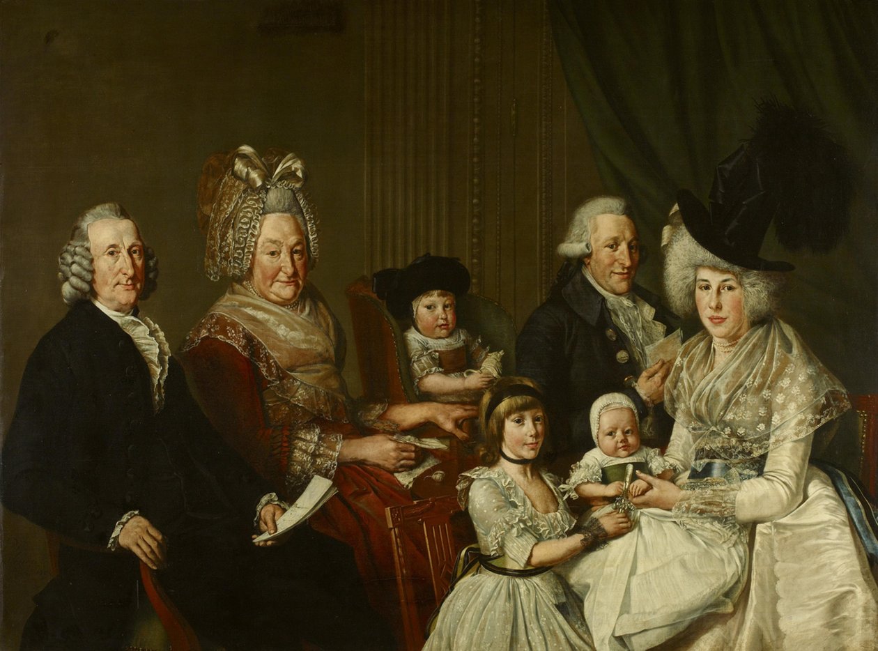 Pieter de Clercq (1731-1807) and His Family by Wybrand Hendriks