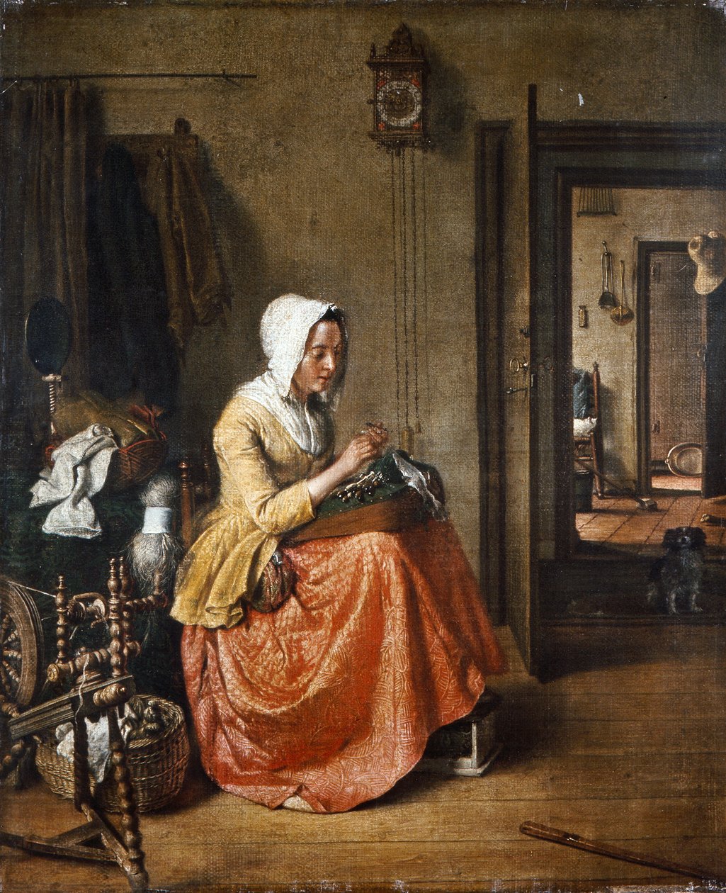 The Lace Maker by Wybrand Hendriks