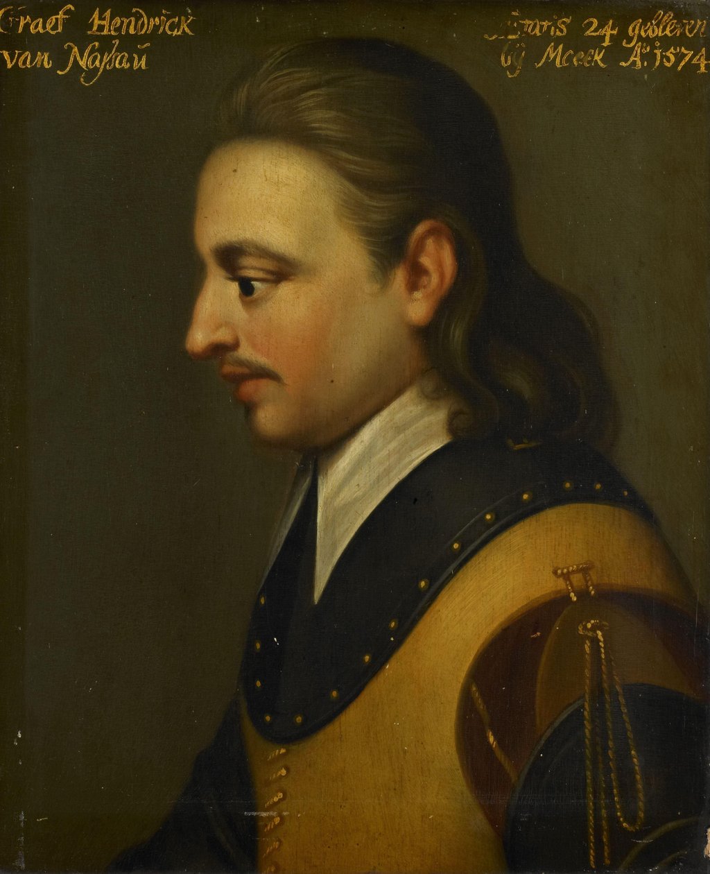 Portrait of Hendrik, Count of Nassau by Wybrand de Geest (I) (workshop of)