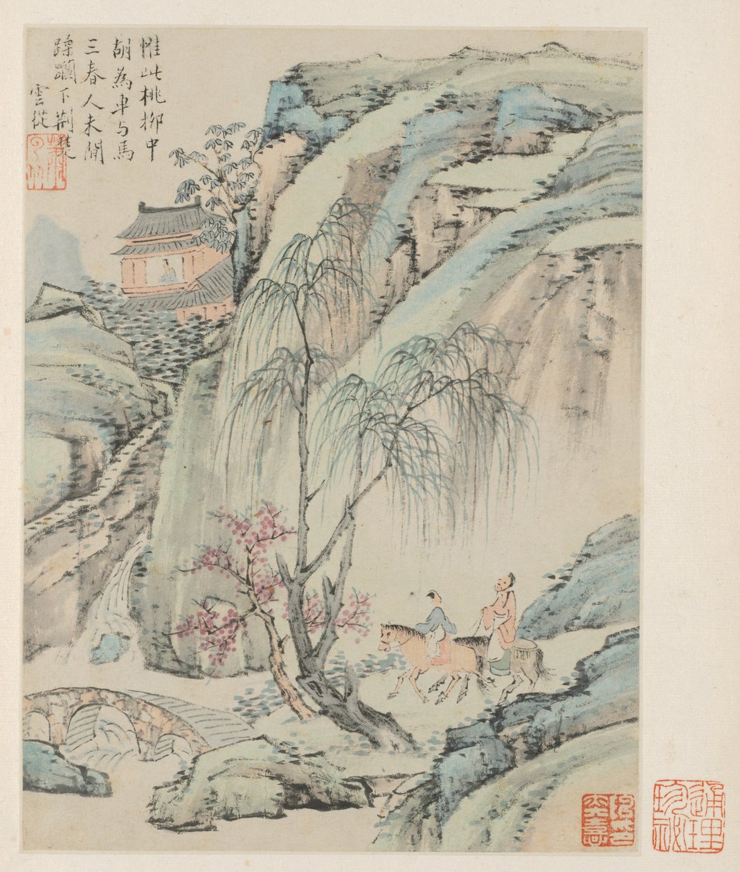 Album of Seasonal Landscapes, Leaf B by Xiao Yuncong