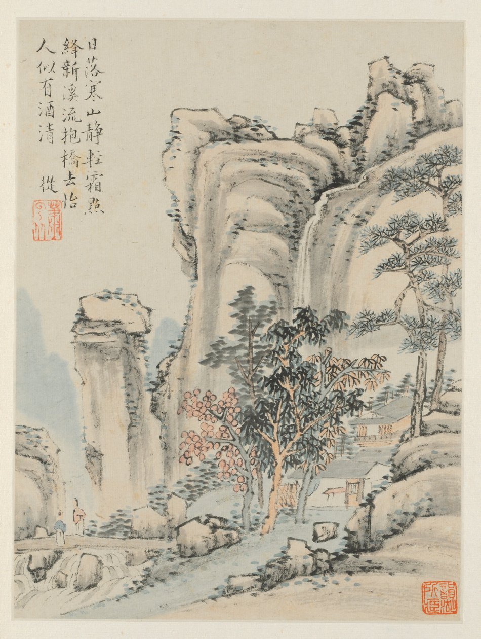 Album of Seasonal Landscapes, Leaf E by Xiao Yuncong